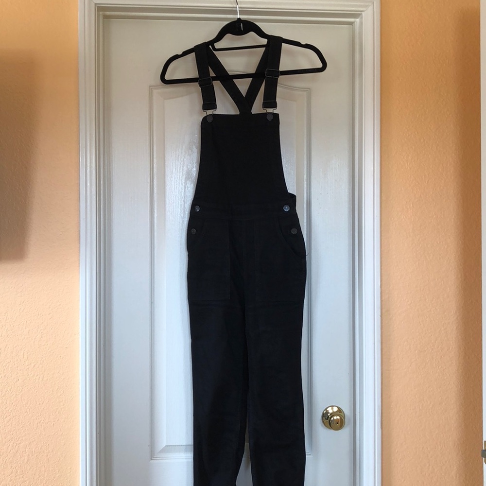 Madewell Black Overalls